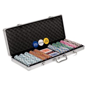 Texas Holdem 500-Piece Poker Set With Case & Gift Box