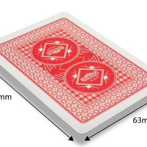 Deck of Professional Plastic Poker Playing Cards – Red Backs