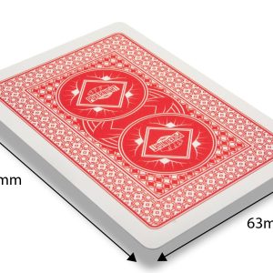 Deck of Professional Plastic Poker Playing Cards – Red Backs