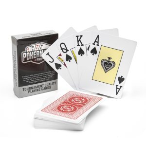 Deck of Professional Plastic Poker Playing Cards – Red Backs