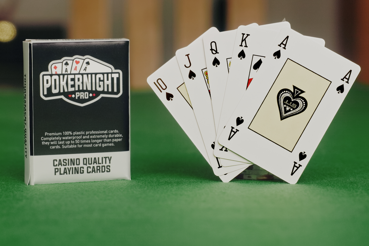 Deck of Casino-Quality Playing Cards – Blue Backs – Poker Night Pro